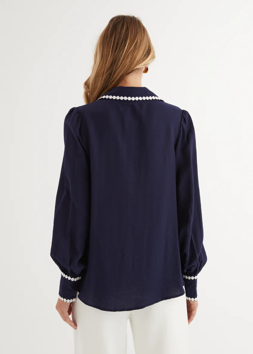 Sariyah Shirt - Navy