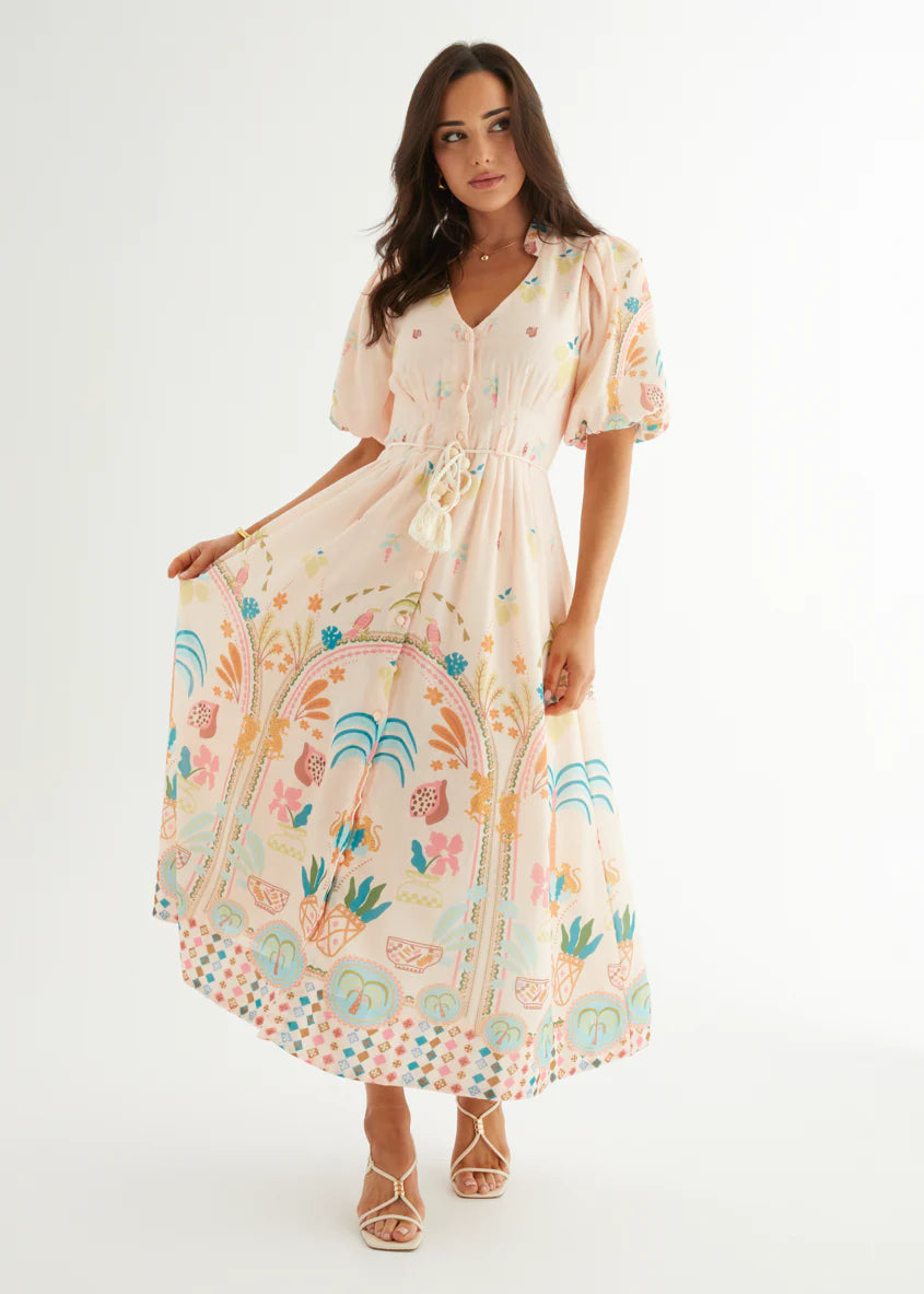 Alma Midi Dress - Acacia