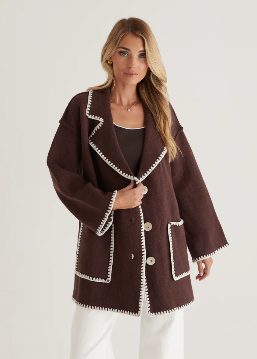 Harlo Cardigan - Espresso