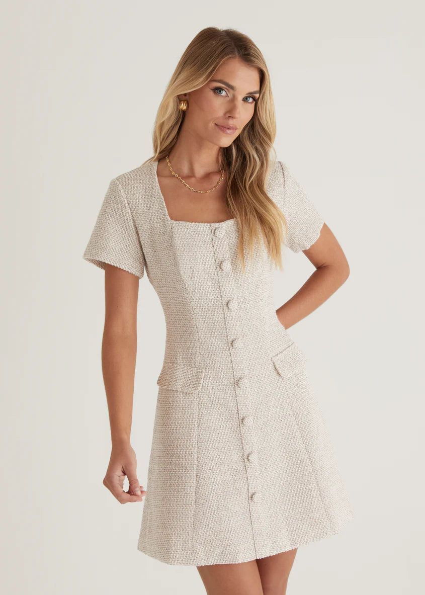 Silvia Dress - Oat Marl