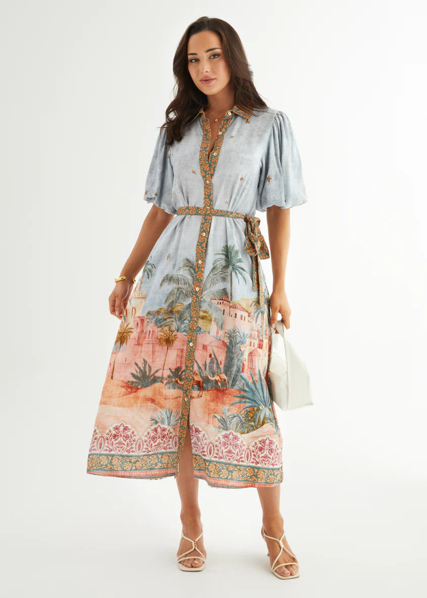 Arabella Maxi Dress - Desert Mirage