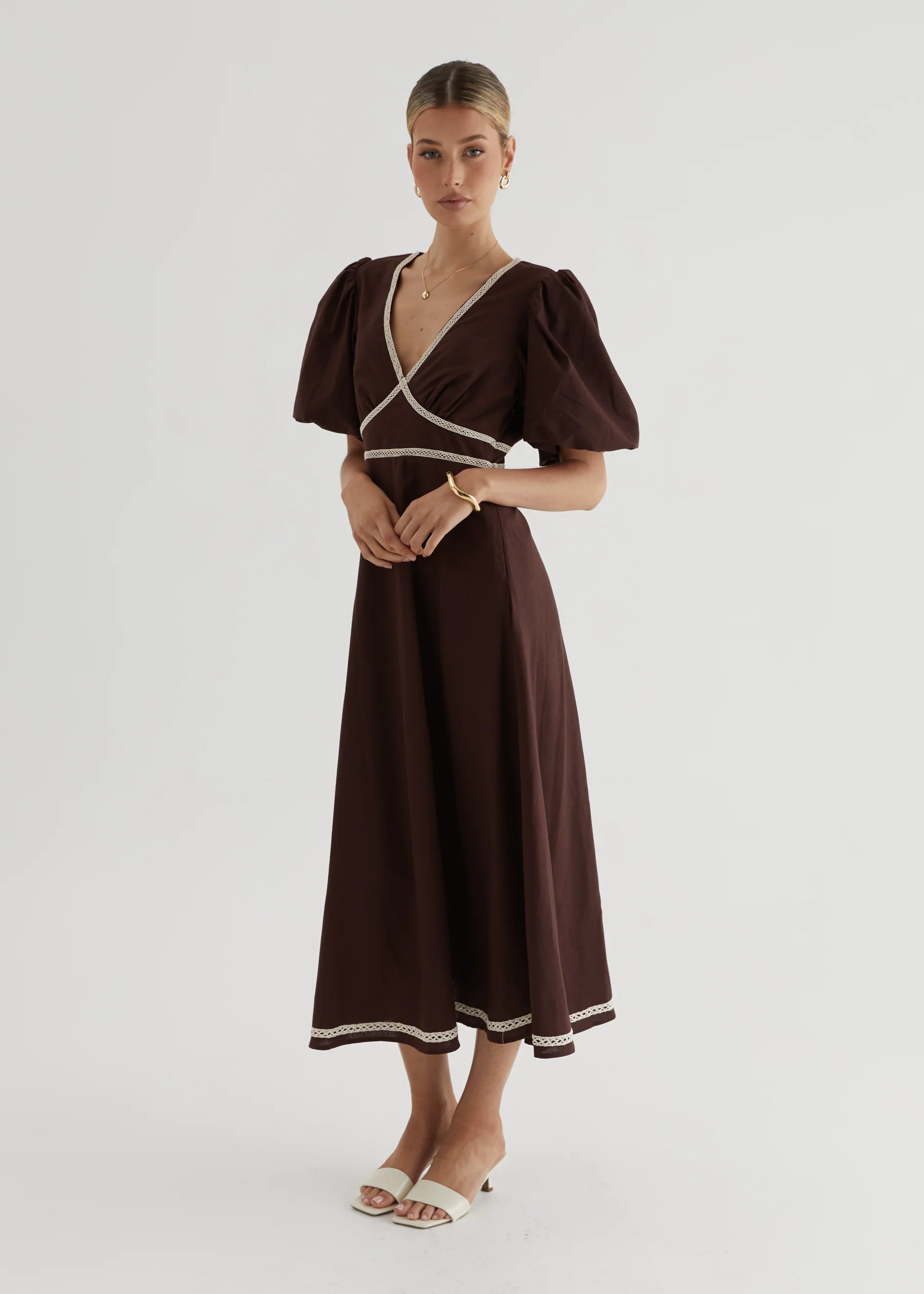 Ellodie Maxi Dress - Espresso