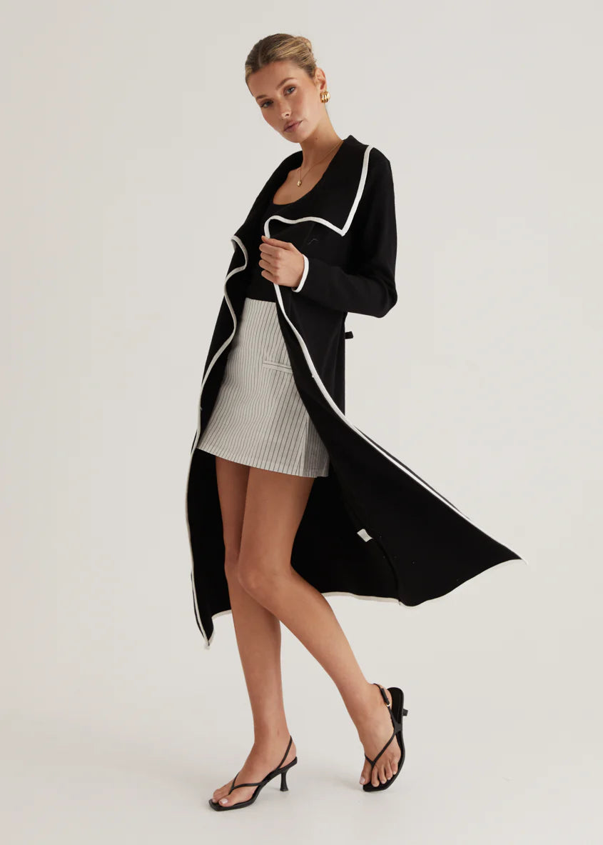 Portland Knit Coat - Black