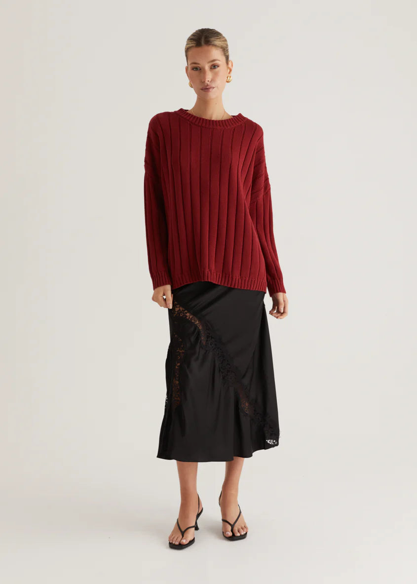 Bobbie Sweater - Wine
