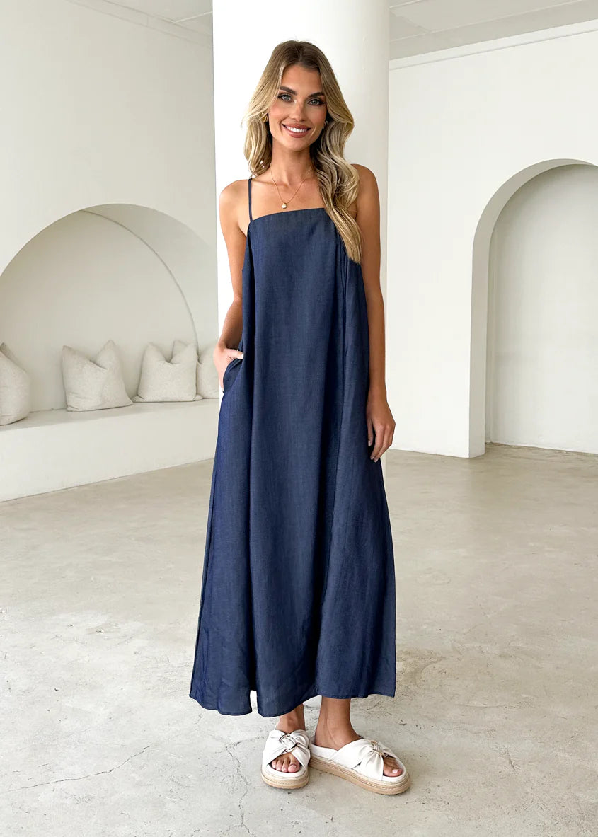 Sascha Maxi Dress - Indigo