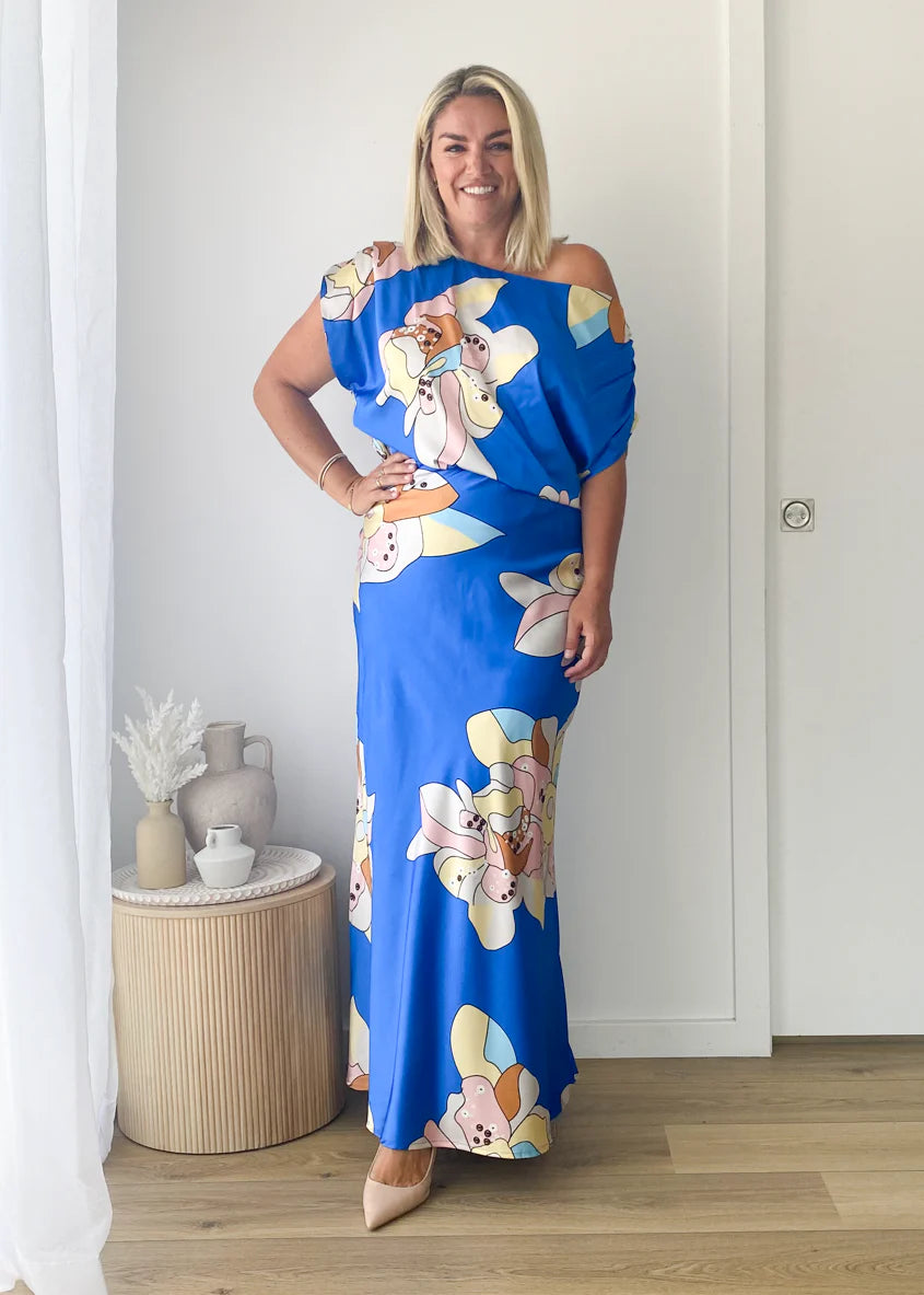 Venus Maxi Skirt - Azure Astrid