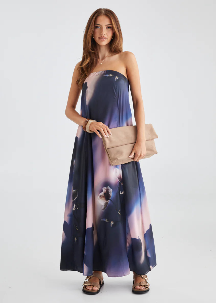 Claudia Strapless Maxi Dress - Orchid