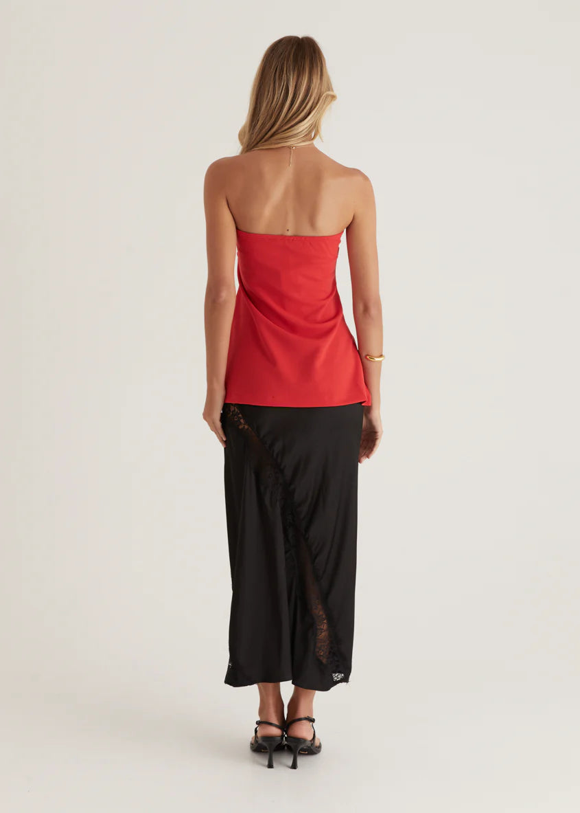 Kimili Strapless Top - Red