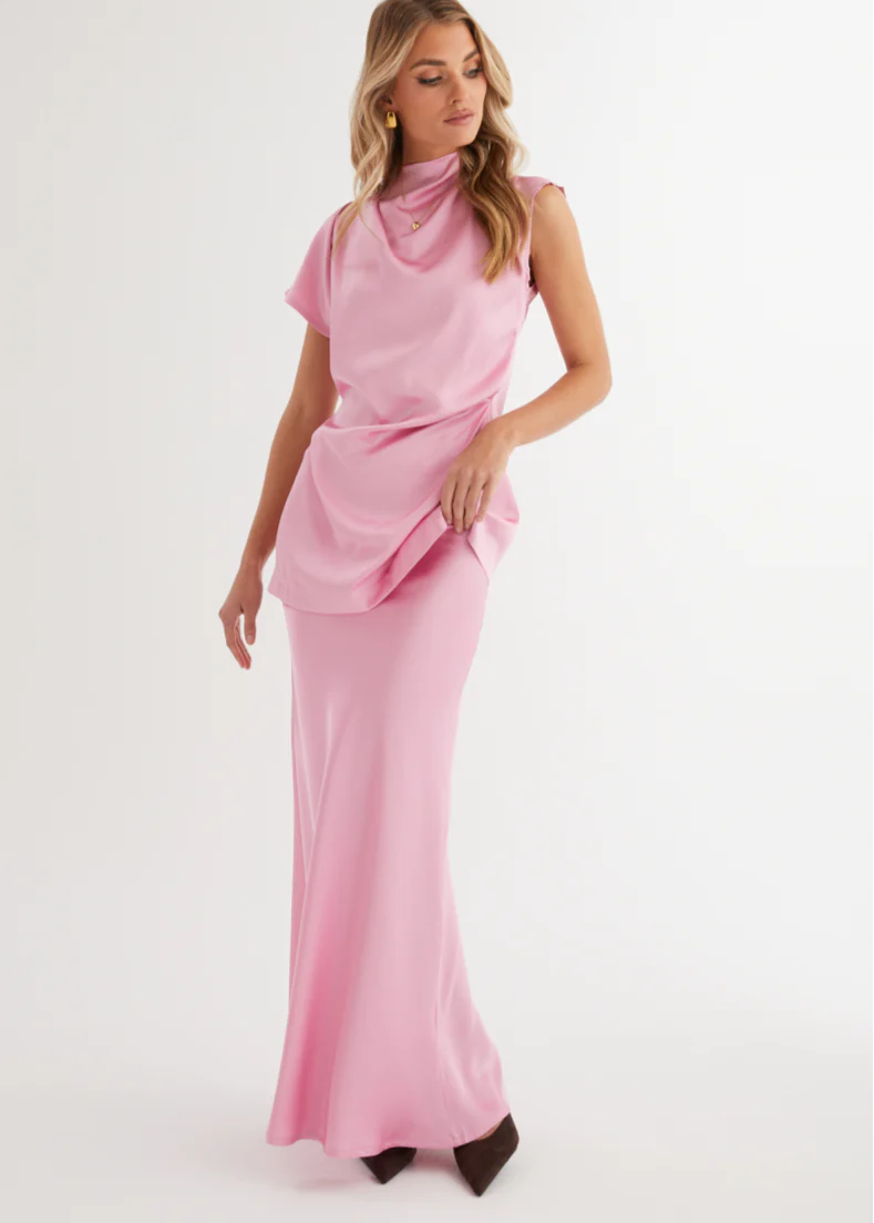 Solace Maxi Skirt - Pink