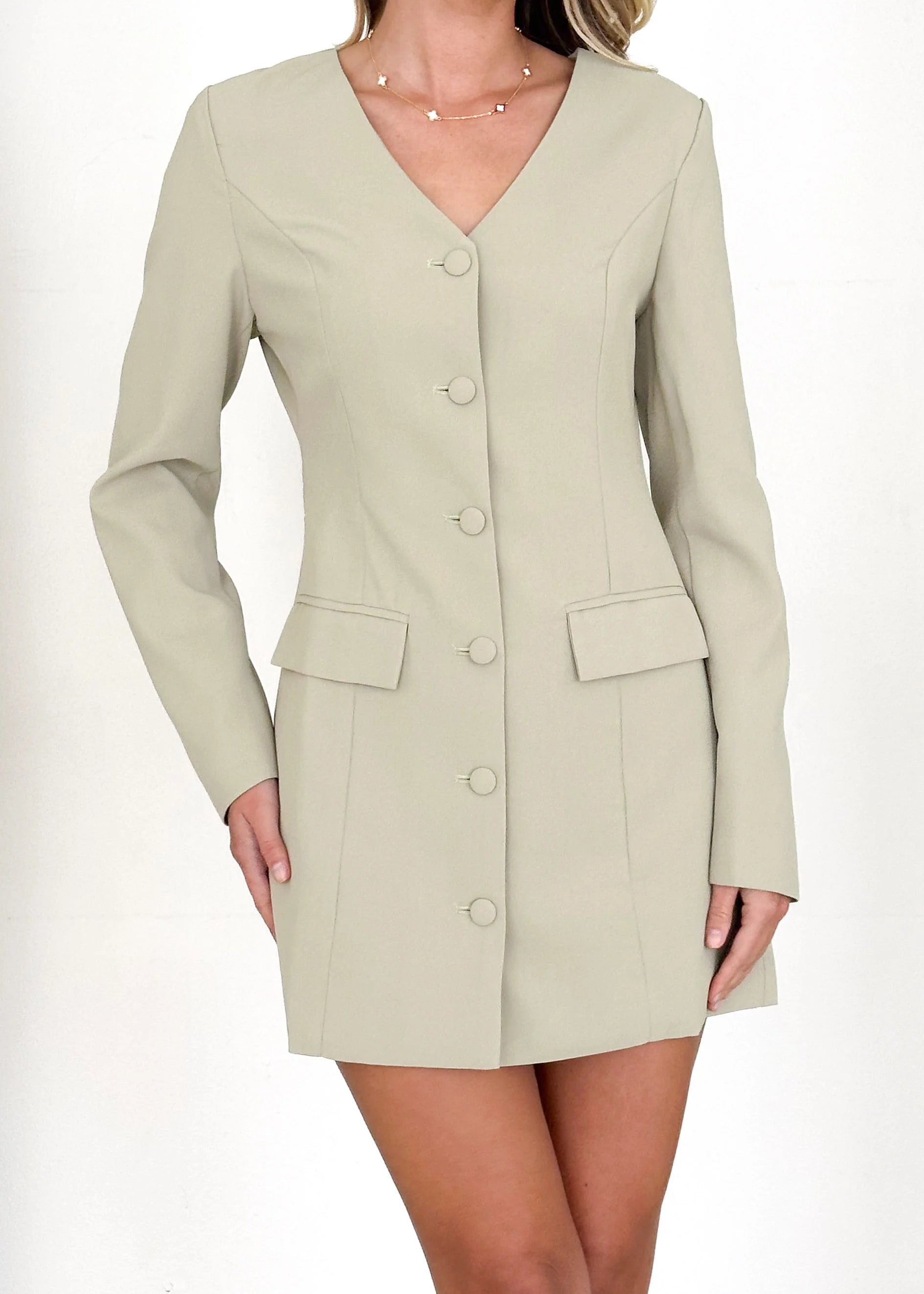 Lotrea Blazer Dress - Sage