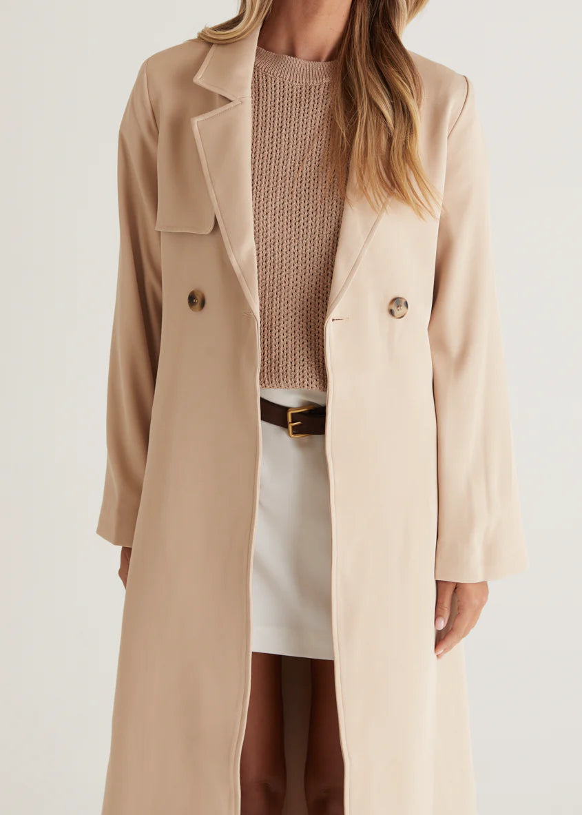 Kylie Trench Coat - Camel