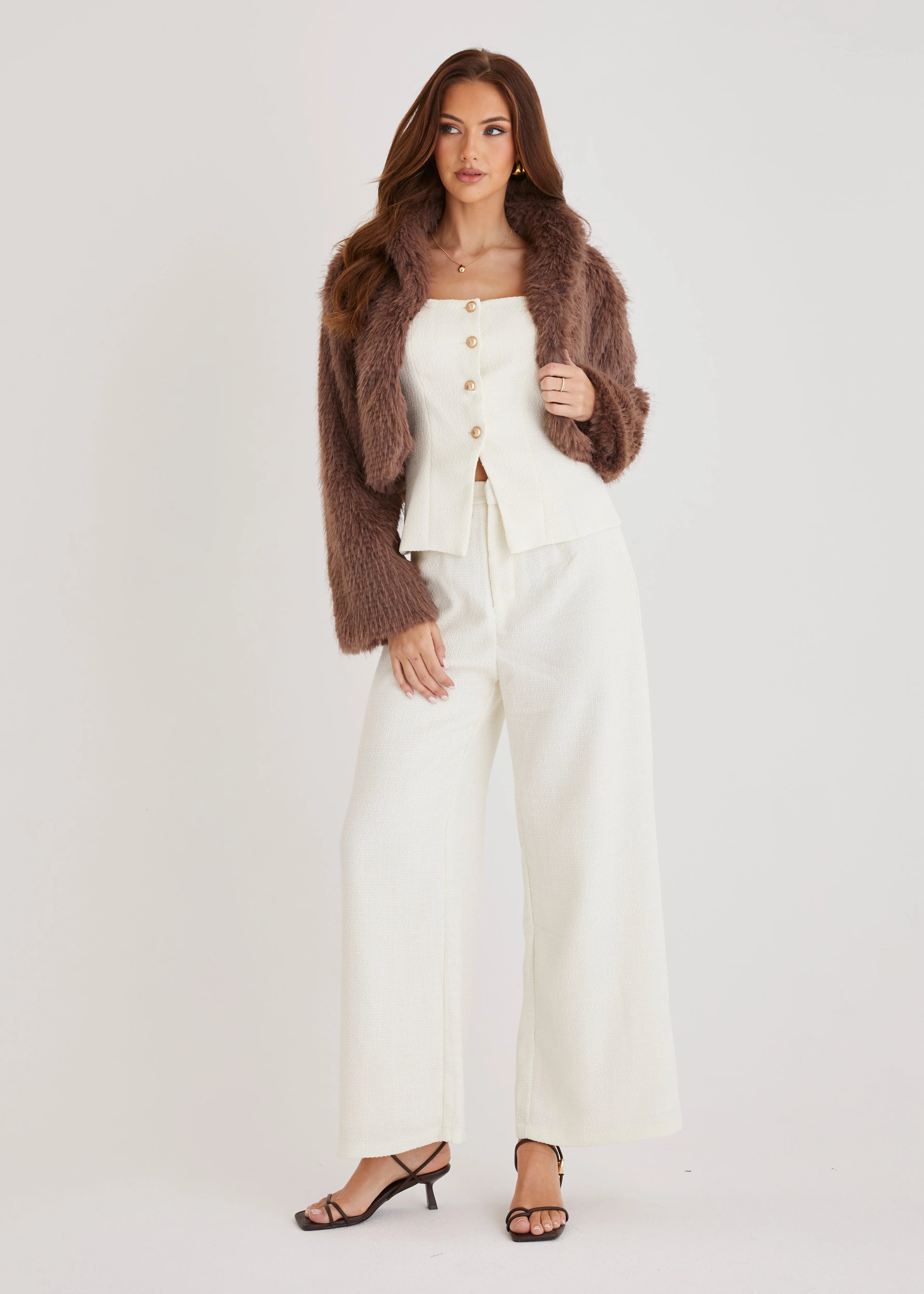 Lush Cropped Jacket - Mocha