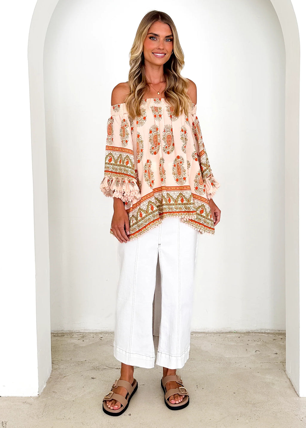 Clover Off Shoulder Top - Heirloom