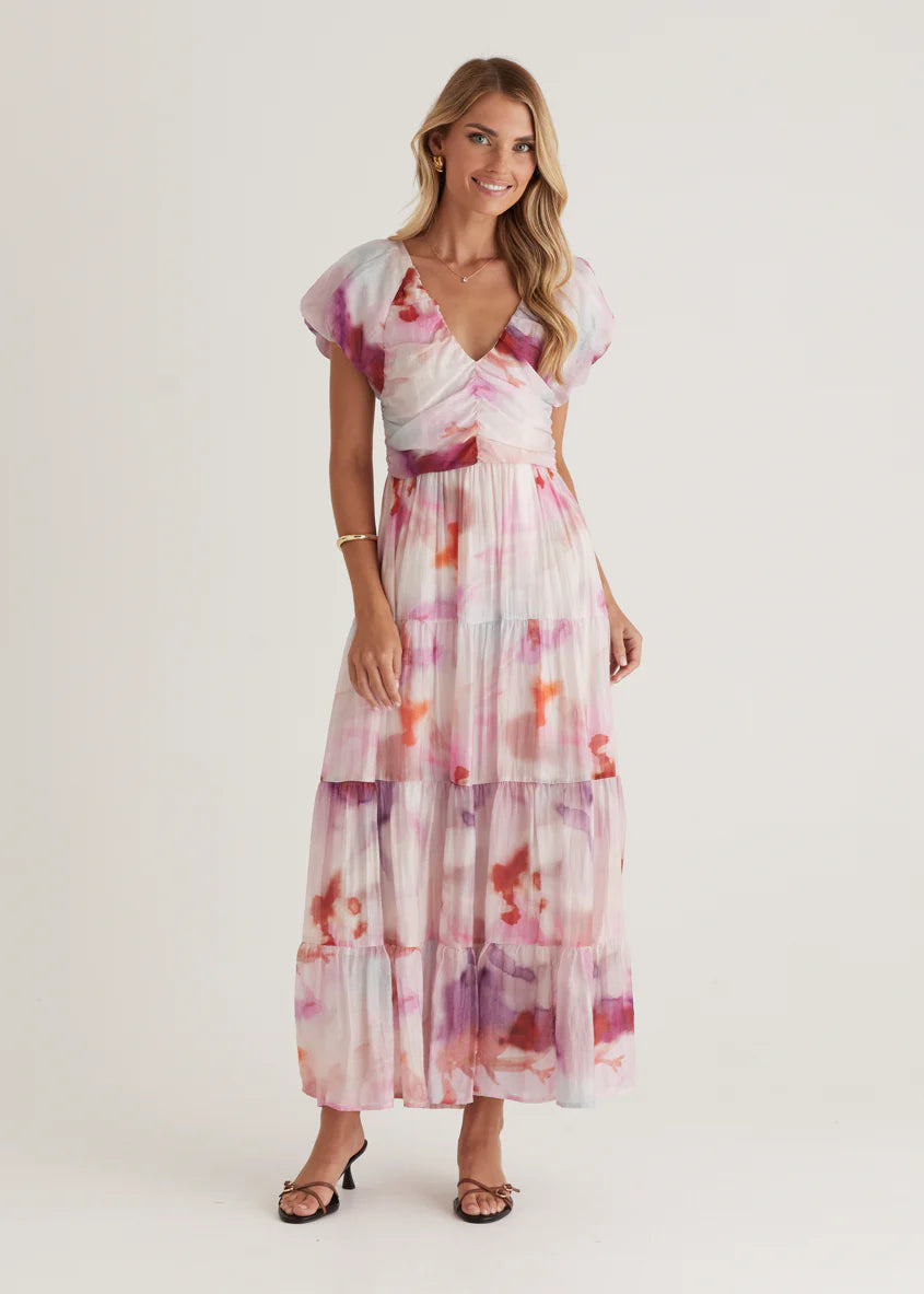 Sahnee Maxi Dress - Pink Haze
