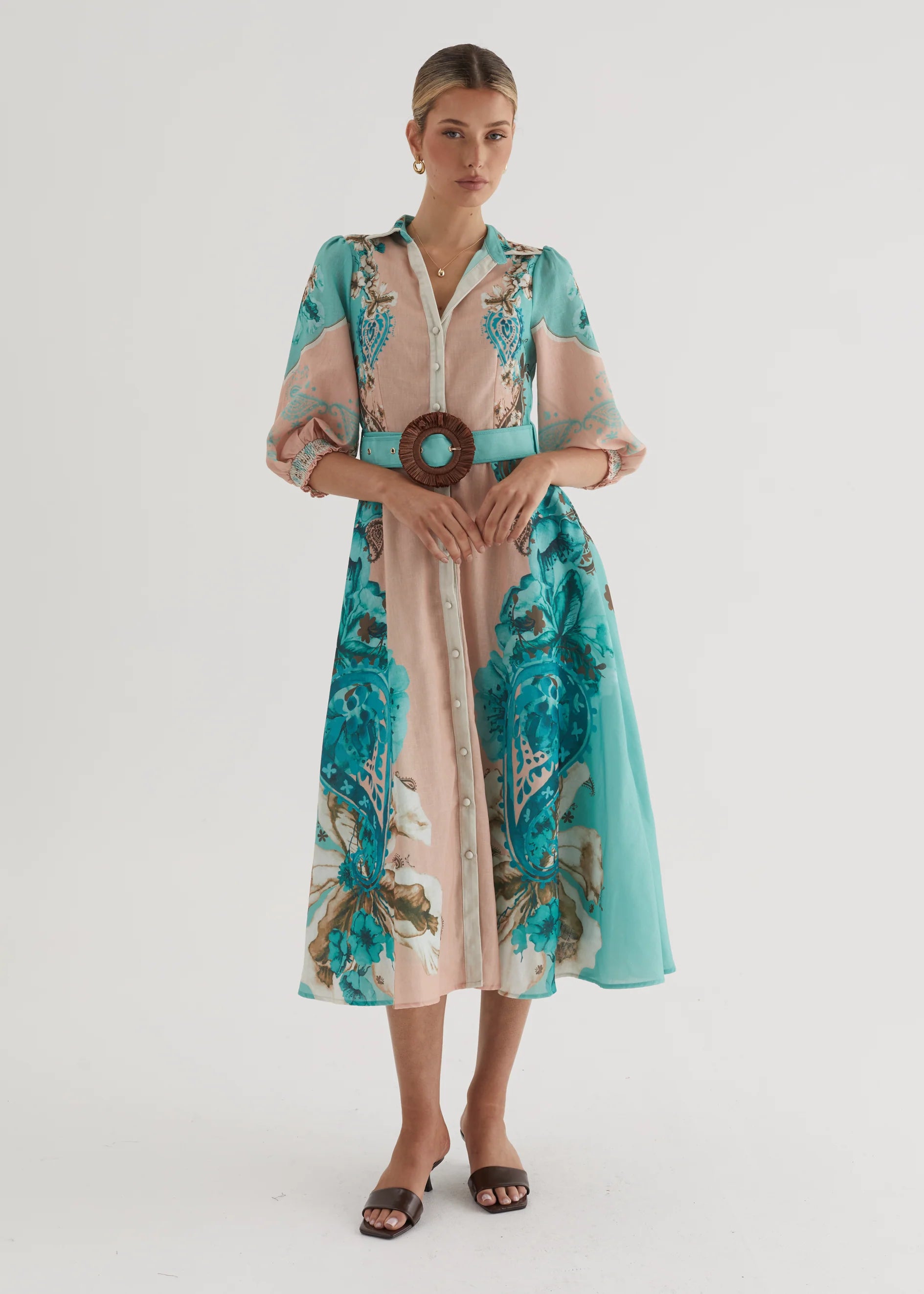 Pip Midi Dress - Willow Floral
