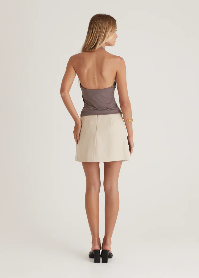 Husky Halter Top - Mushroom