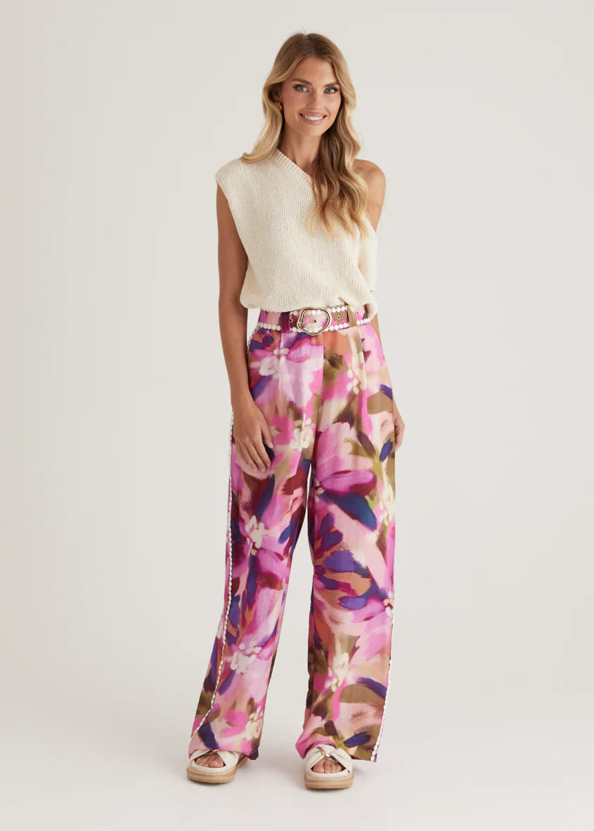 Sariyah Pants - Orchid Floral
