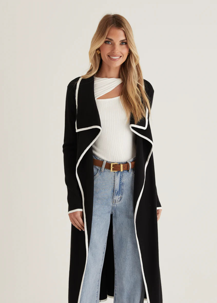 Portland Knit Coat - Black