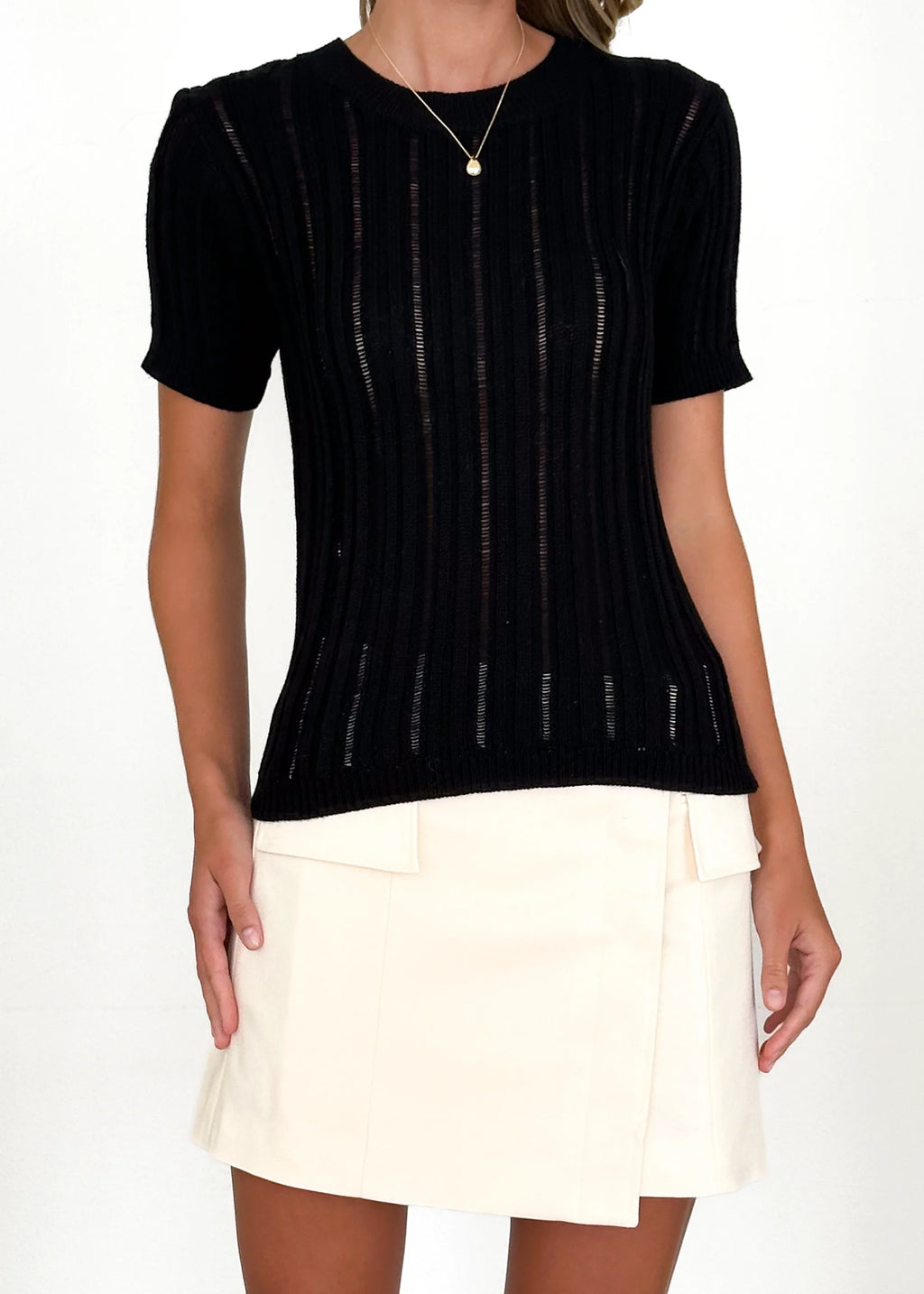Sanoma Knit Top - Black