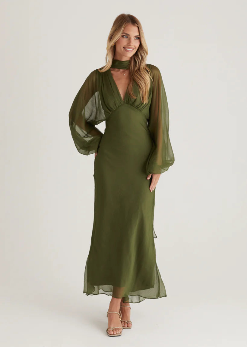 Rosabella Maxi Dress - Olive