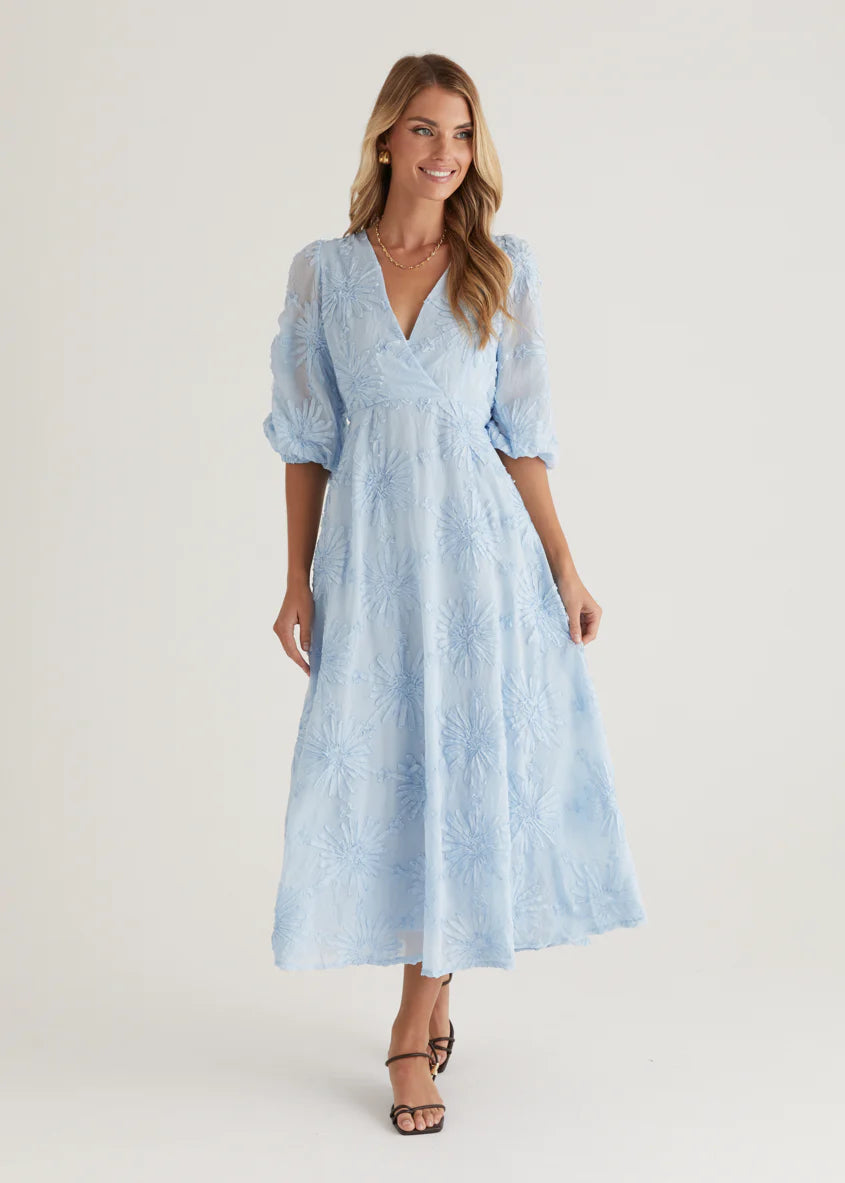 Bayside Midi Dress - Powder Blue