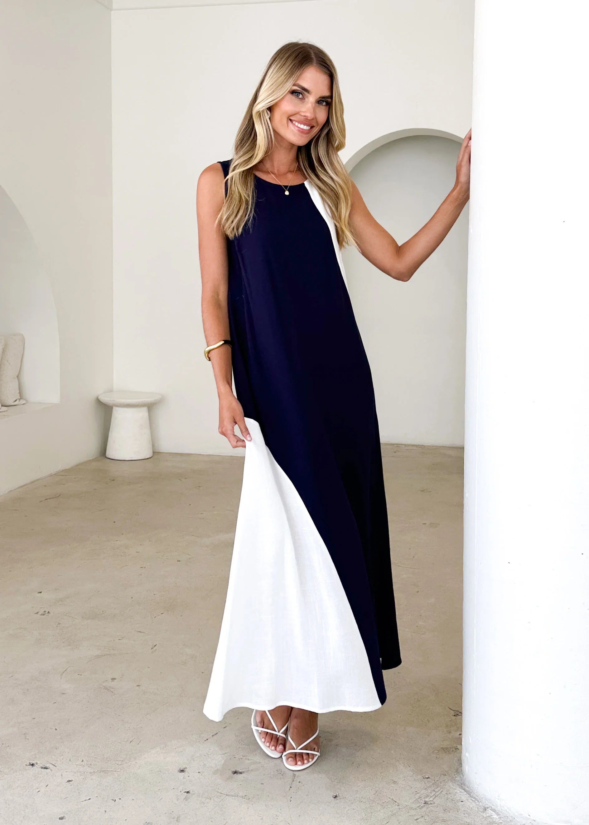 Pollyanna Maxi Dress - Navy