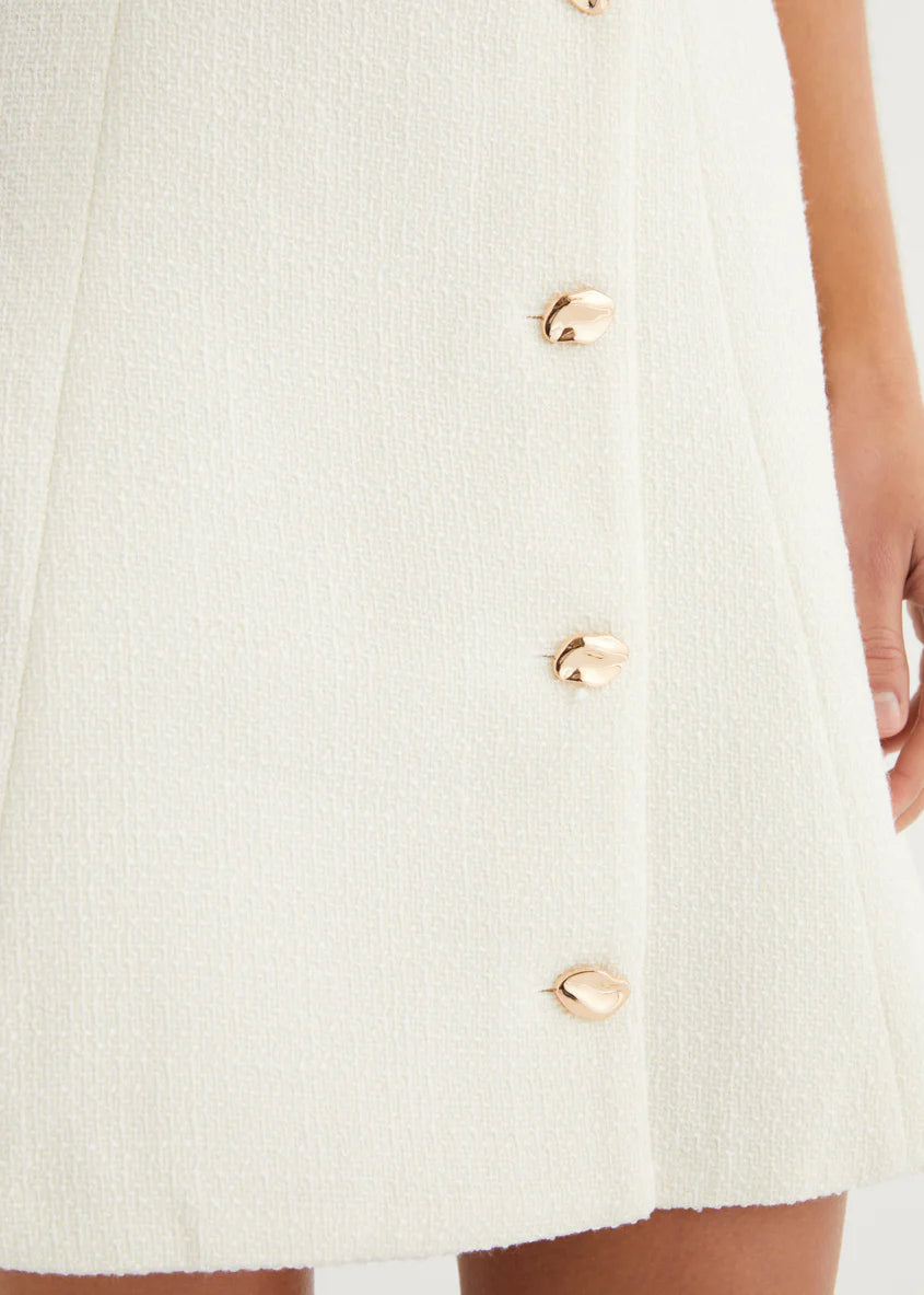 Miracle Tweed Dress - Off White