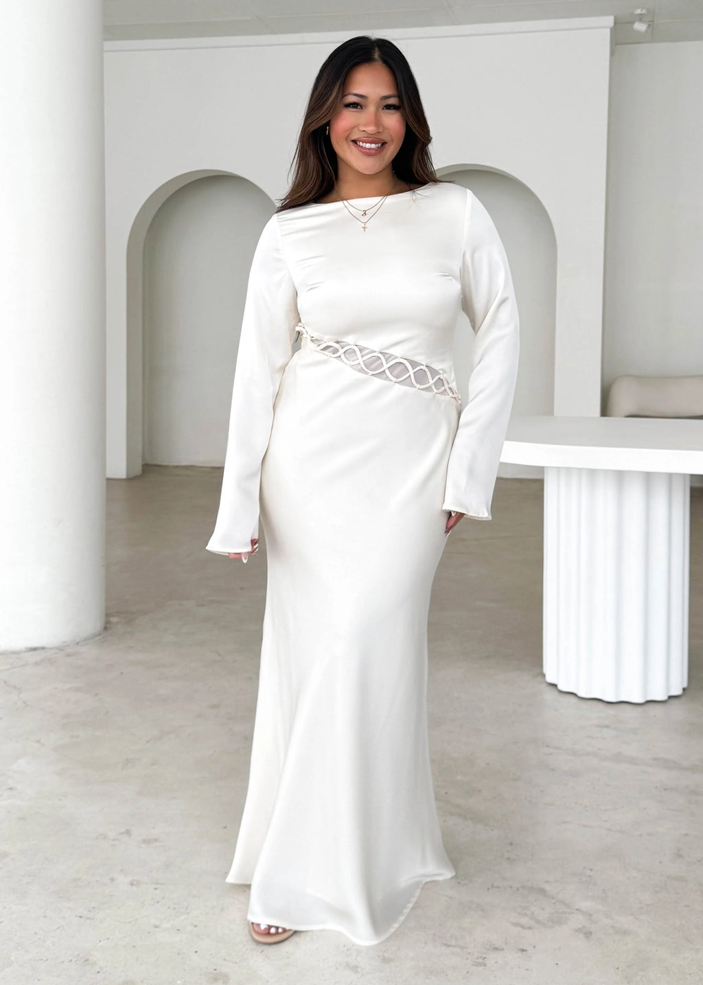 Roby Maxi Dress - Cream