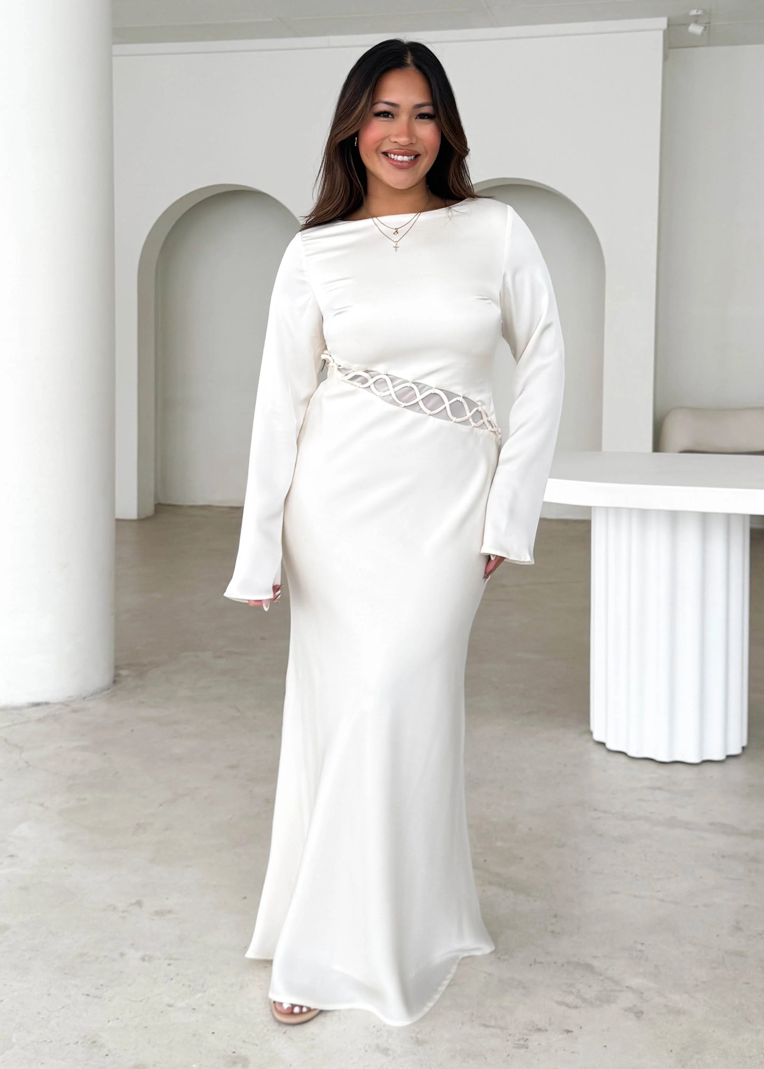 Roby Maxi Dress - Cream