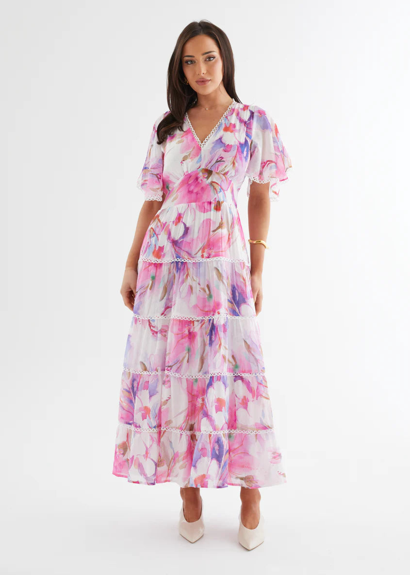 Tillie Maxi Dress - Pink Bouquet