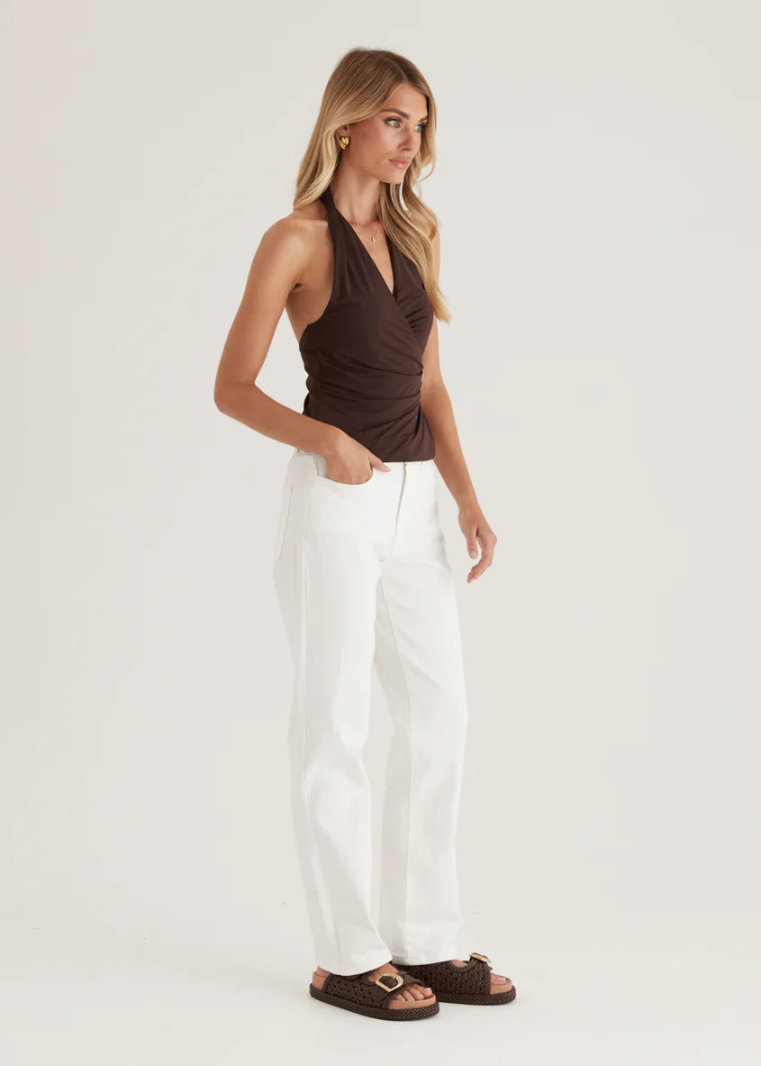 Isobel Stretch Jeans - Off White