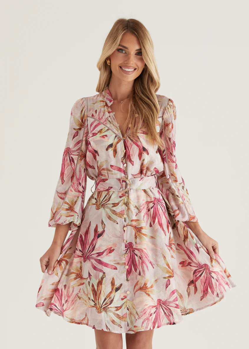 Micha Dress - Plum Floral