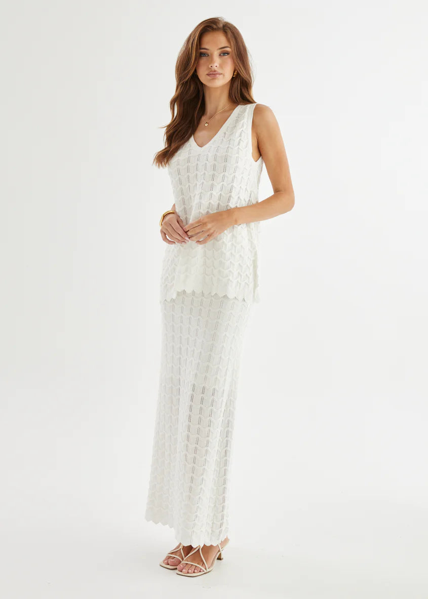 Nerida Knit Top - Off White