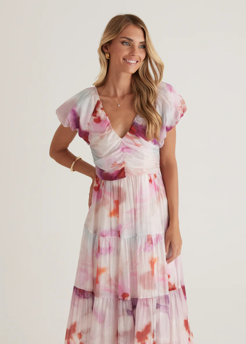 Sahnee Maxi Dress - Pink Haze