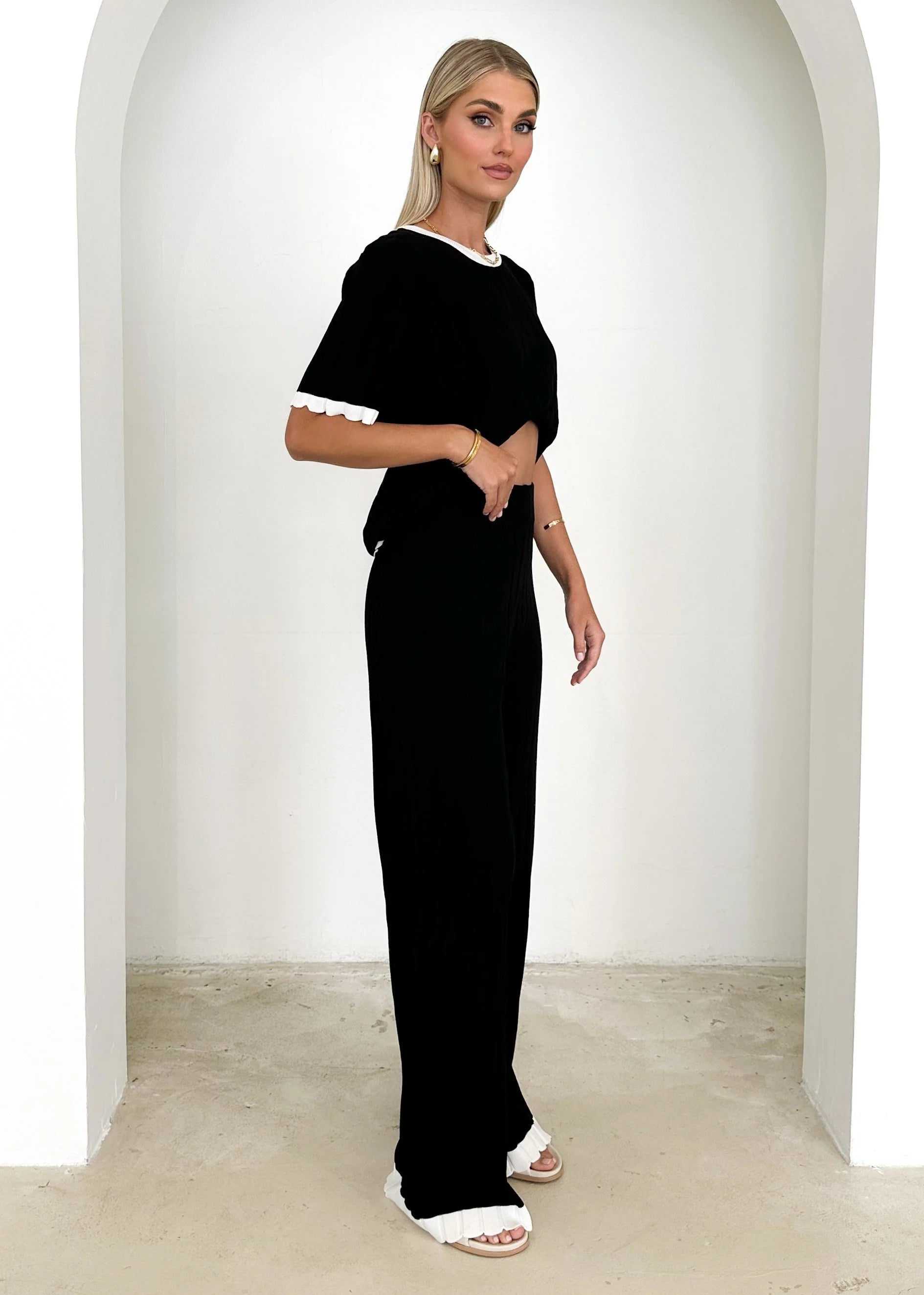 Tienna Knit Pants - Black