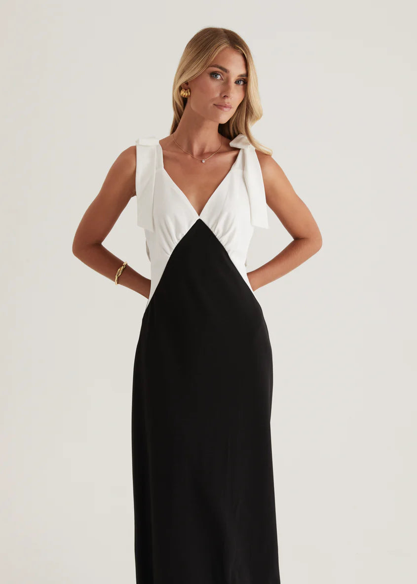 Formation Maxi Dress - Black Splice