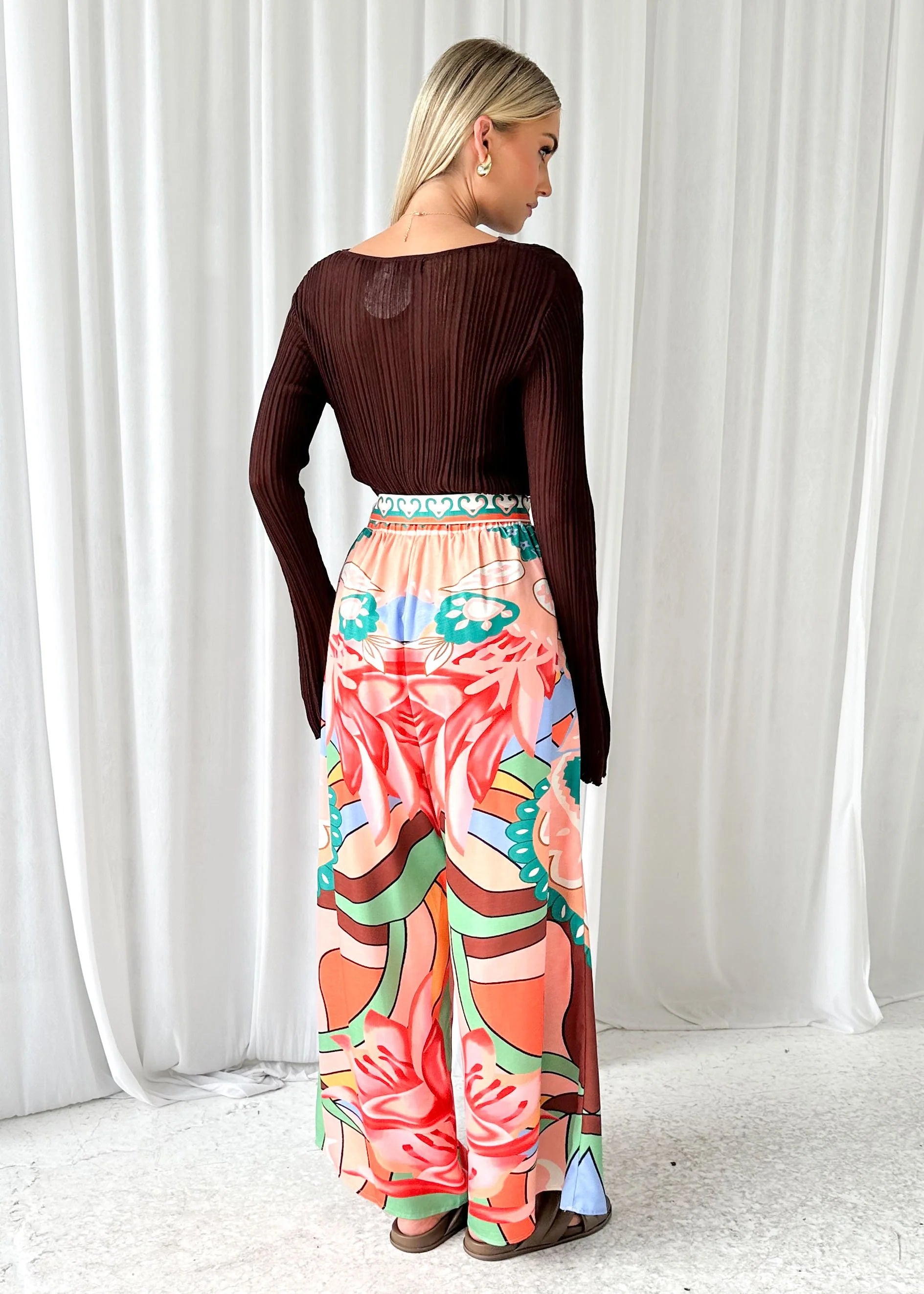 Learra Pants - Pink Abstract