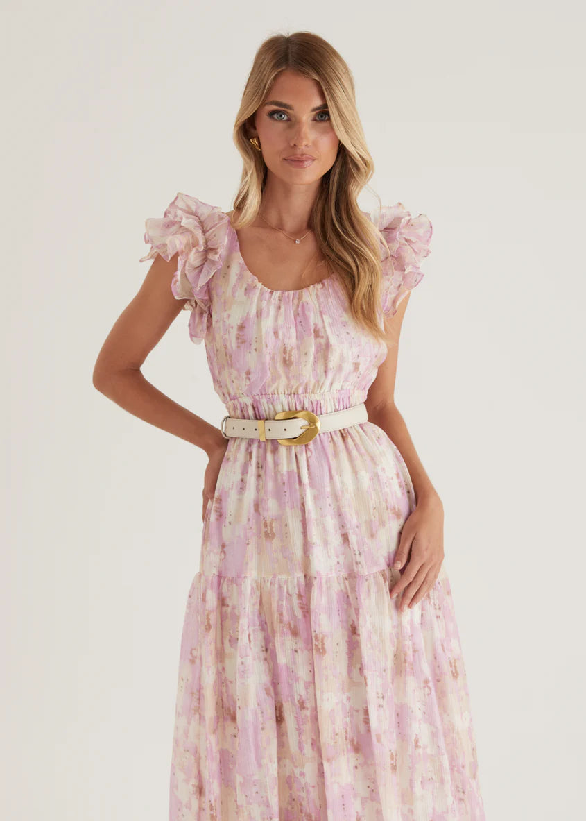 Valentina Maxi Dress - Pink Splash