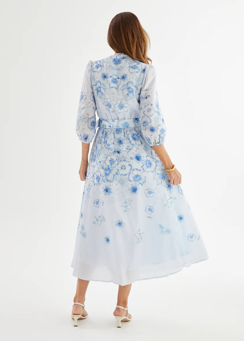 Lani Maxi Dress - Blue Flowers