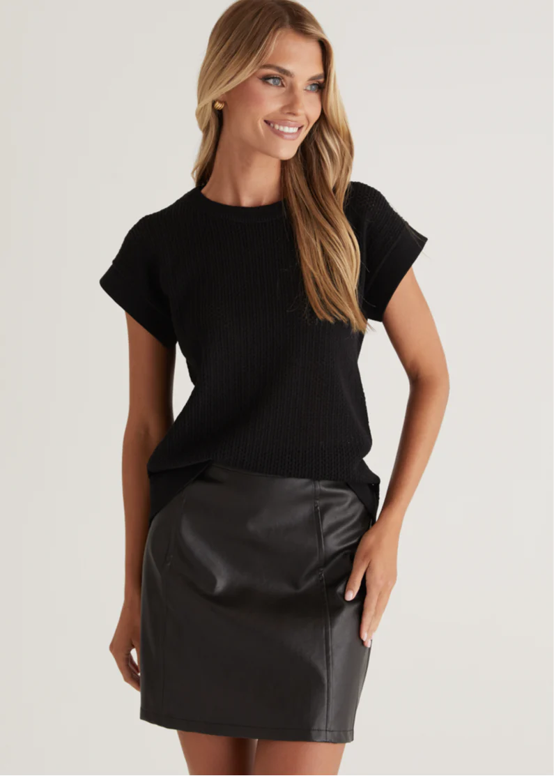 Shivon Knit Top - Black