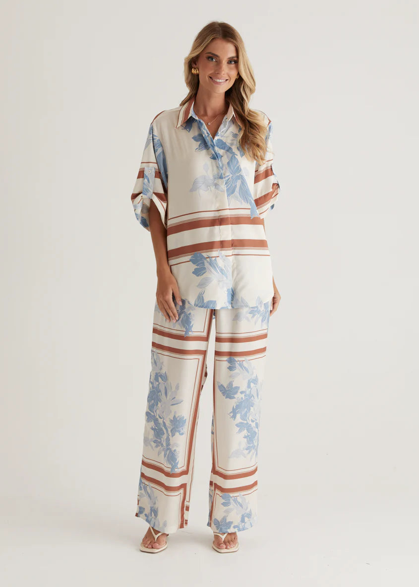 Kaycie Pants - Blue Flowers