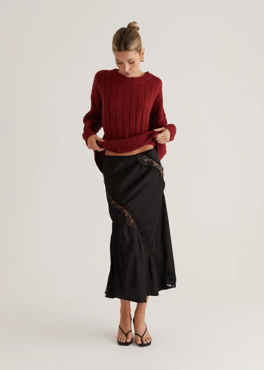 Bobbie Sweater - Wine