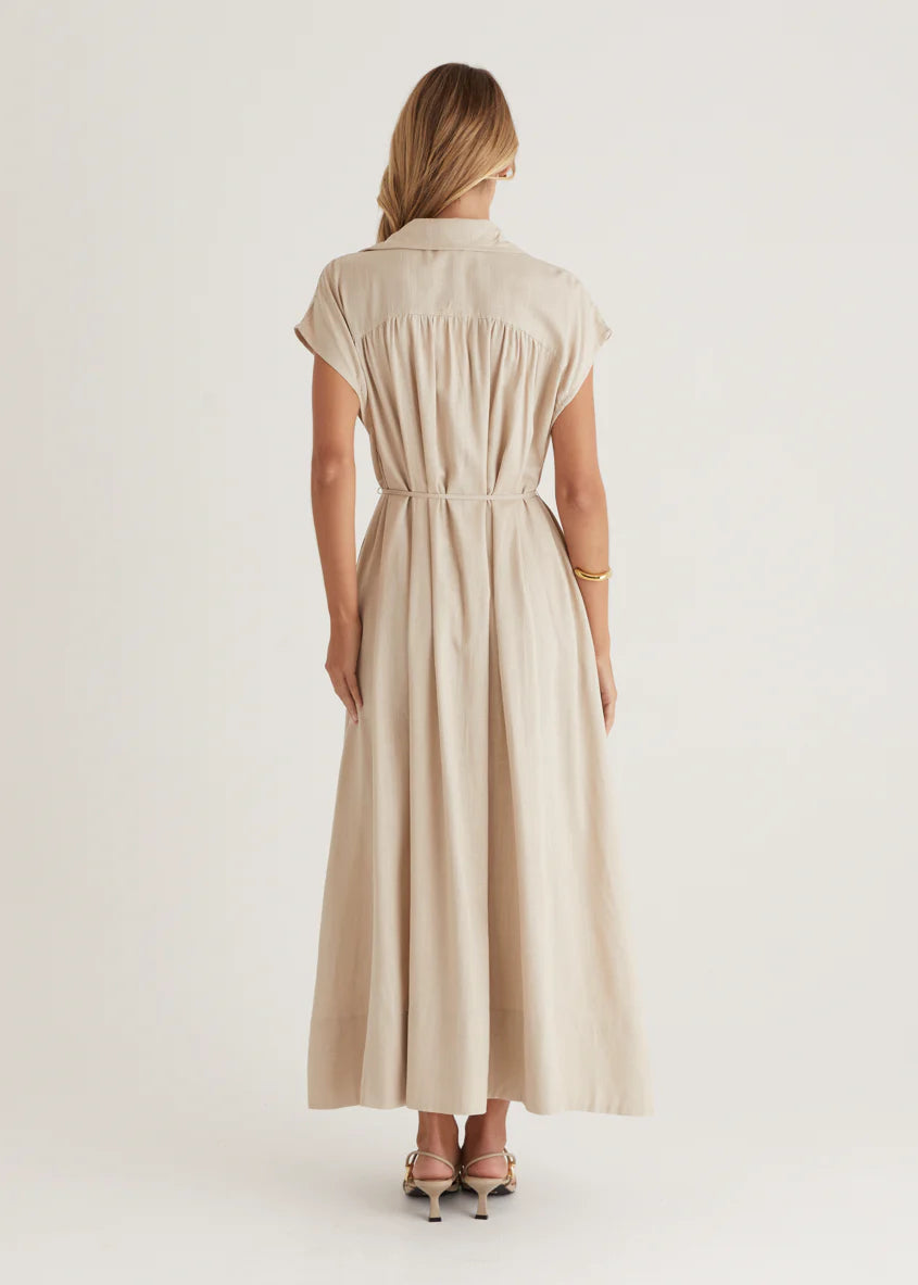 Rococo Maxi Dress - Natural