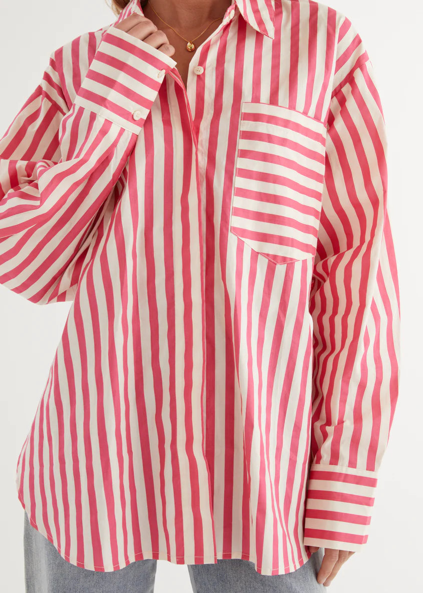 Lola Shirt - Pink Stripe