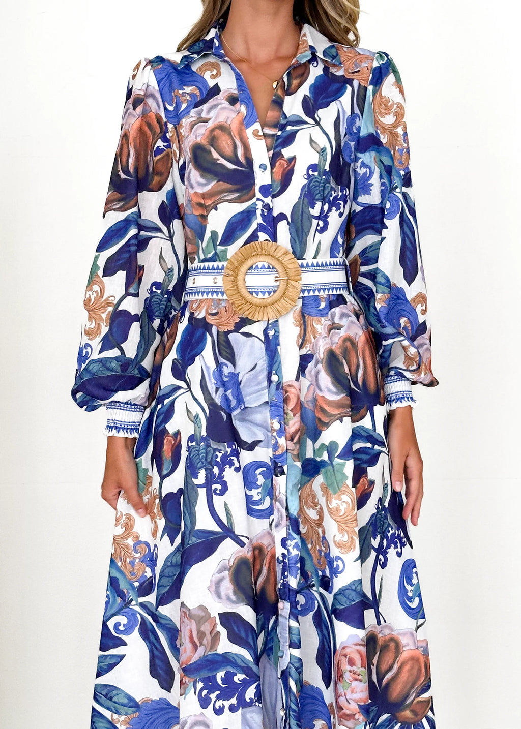 Nassa Maxi Dress - Azure Spritz