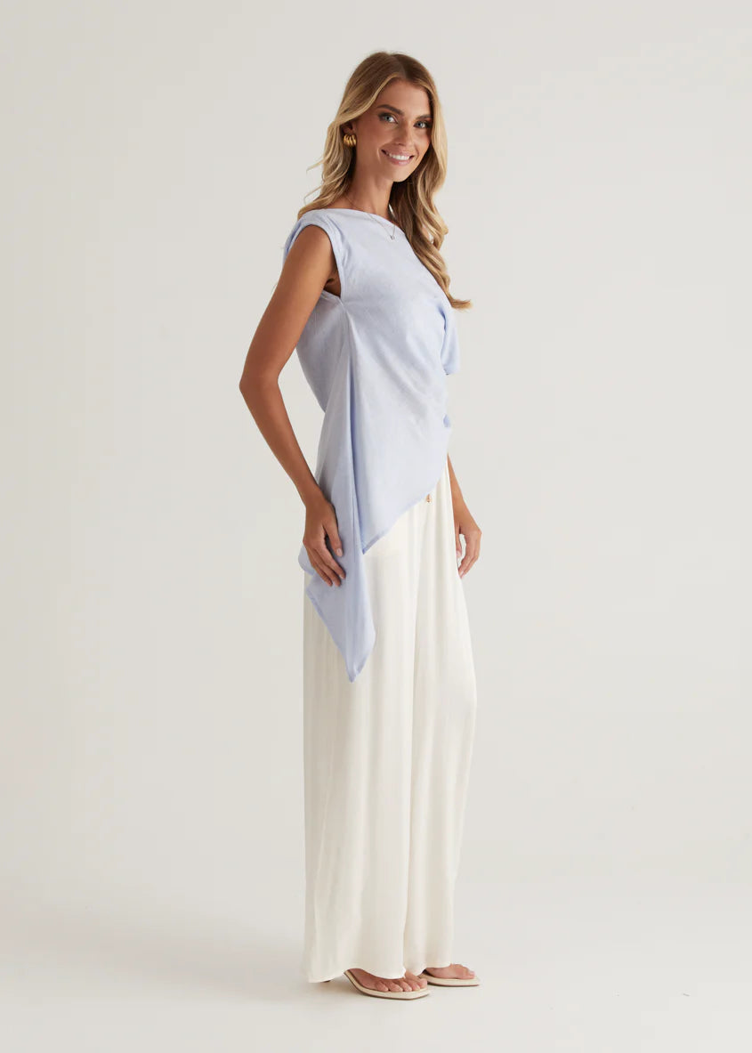 Kylo One Shoulder Top - Blue