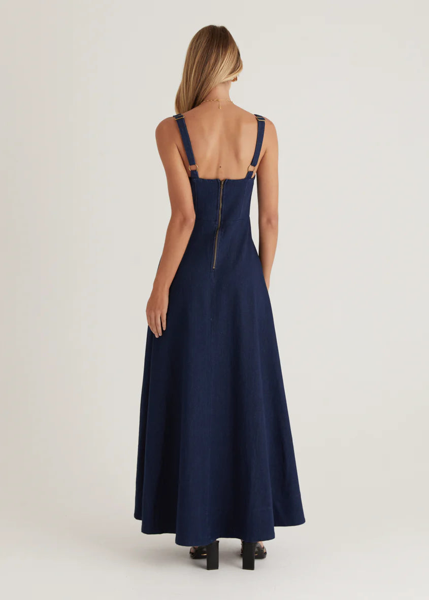 Toscana Maxi Dress - Indigo
