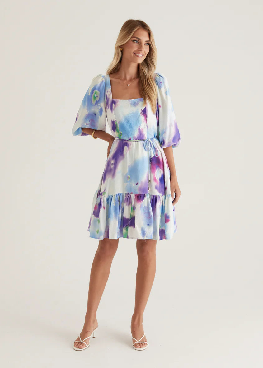 Namisha Dress - Violet Watercolour