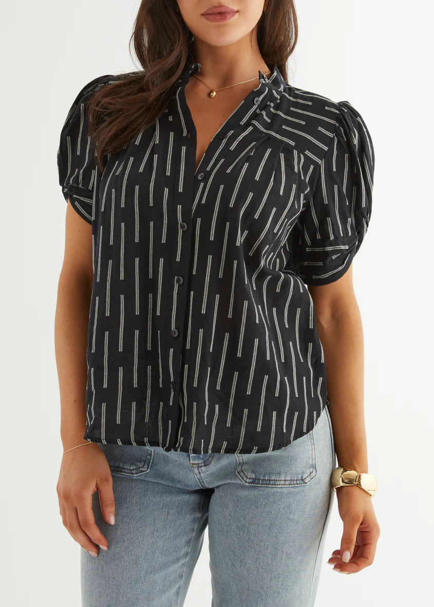 Becca Blouse - Liquorice