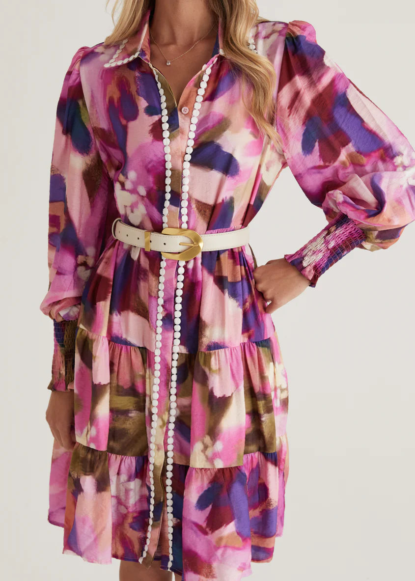 Santorini Dress - Orchid Floral